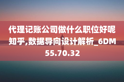 代理记账公司做什么职位好呢知乎,数据导向设计解析_6DM55.70.32