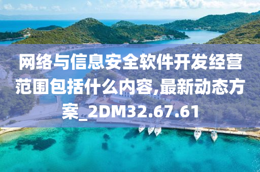 网络与信息安全软件开发经营范围包括什么内容,最新动态方案_2DM32.67.61