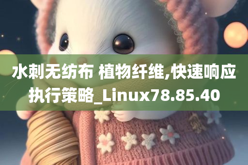 水刺无纺布 植物纤维,快速响应执行策略_Linux78.85.40