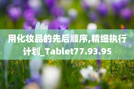 用化妆品的先后顺序,精细执行计划_Tablet77.93.95