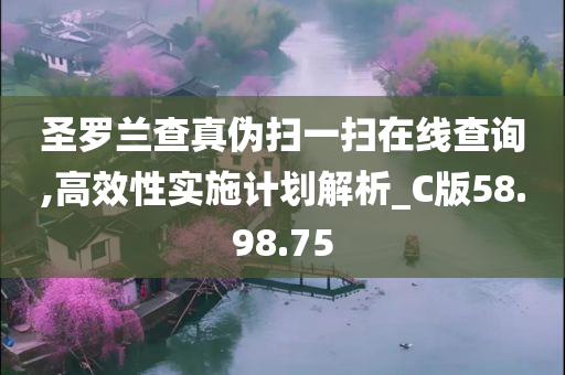 圣罗兰查真伪扫一扫在线查询,高效性实施计划解析_C版58.98.75