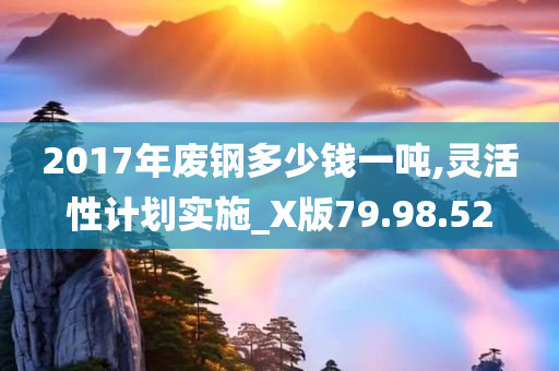 2017年废钢多少钱一吨,灵活性计划实施_X版79.98.52