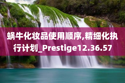 蜗牛化妆品使用顺序,精细化执行计划_Prestige12.36.57