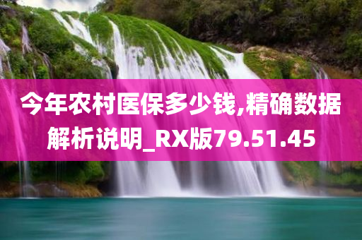 今年农村医保多少钱,精确数据解析说明_RX版79.51.45