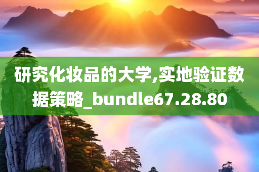 研究化妆品的大学,实地验证数据策略_bundle67.28.80