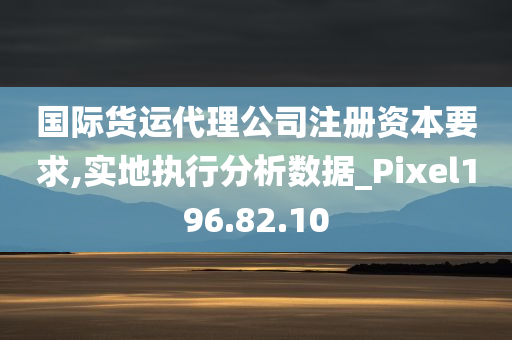 国际货运代理公司注册资本要求,实地执行分析数据_Pixel196.82.10