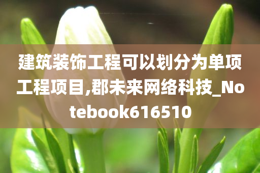 建筑装饰工程可以划分为单项工程项目,郡未来网络科技_Notebook616510