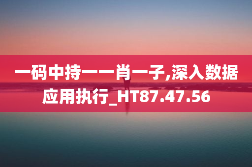 一码中持一一肖一子,深入数据应用执行_HT87.47.56