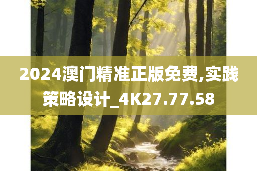 2024澳门精准正版免费,实践策略设计_4K27.77.58