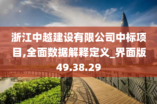 浙江中越建设有限公司中标项目,全面数据解释定义_界面版49.38.29