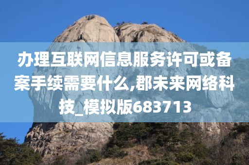 办理互联网信息服务许可或备案手续需要什么,郡未来网络科技_模拟版683713