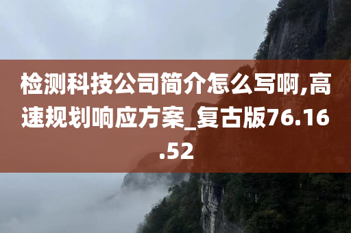 检测科技公司简介怎么写啊,高速规划响应方案_复古版76.16.52