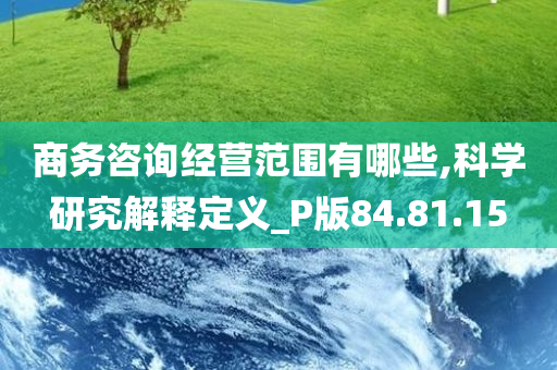 商务咨询经营范围有哪些,科学研究解释定义_P版84.81.15