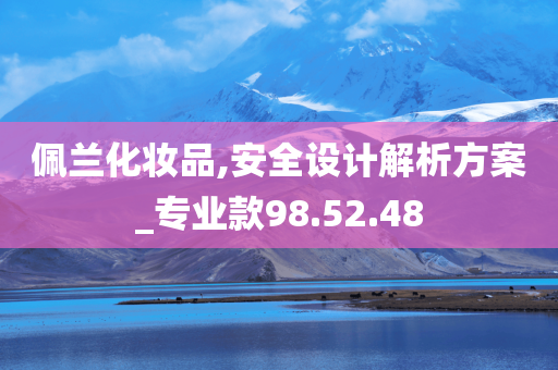 佩兰化妆品,安全设计解析方案_专业款98.52.48