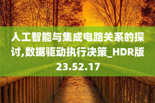 人工智能与集成电路关系的探讨,数据驱动执行决策_HDR版23.52.17