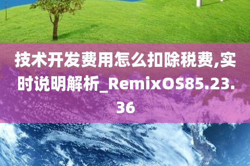 技术开发费用怎么扣除税费,实时说明解析_RemixOS85.23.36