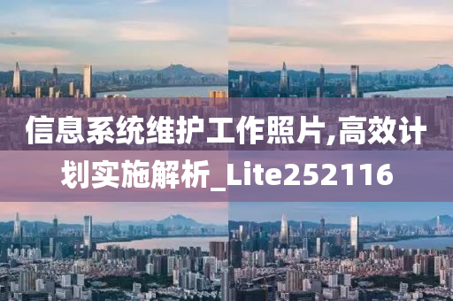 信息系统维护工作照片,高效计划实施解析_Lite252116