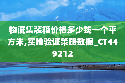 物流集装箱价格多少钱一个平方米,实地验证策略数据_CT449212