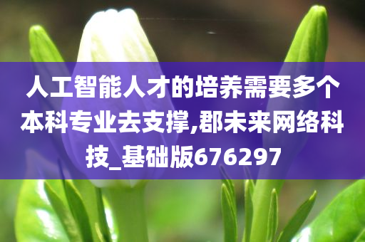 人工智能人才的培养需要多个本科专业去支撑,郡未来网络科技_基础版676297