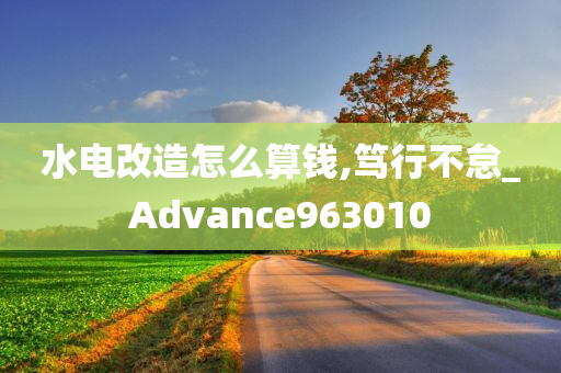 水电改造怎么算钱,笃行不怠_Advance963010