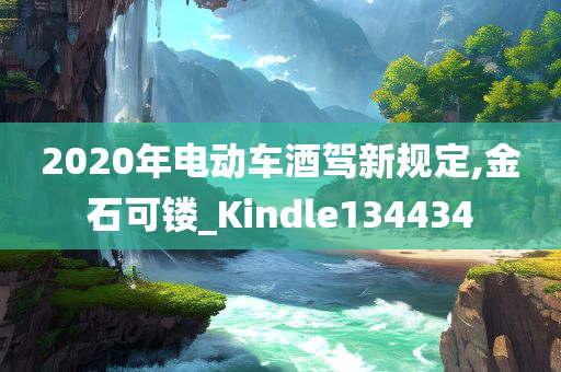 2020年电动车酒驾新规定,金石可镂_Kindle134434