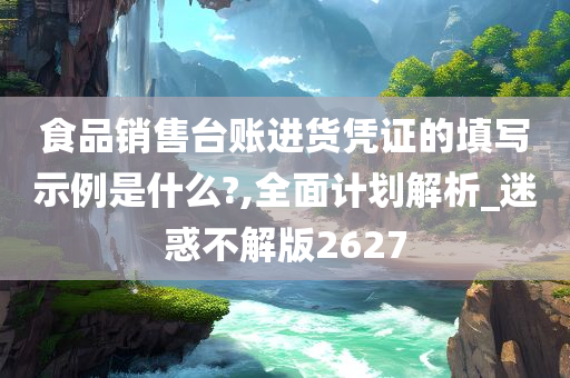 食品销售台账进货凭证的填写示例是什么?,全面计划解析_迷惑不解版2627