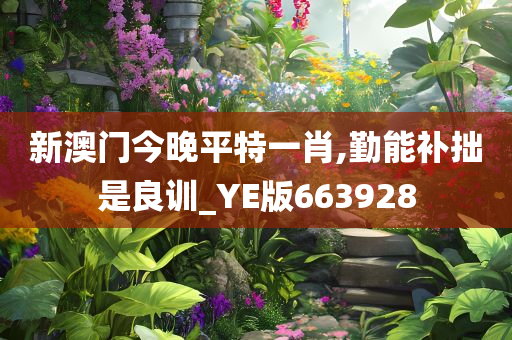 新澳门今晚平特一肖,勤能补拙是良训_YE版663928