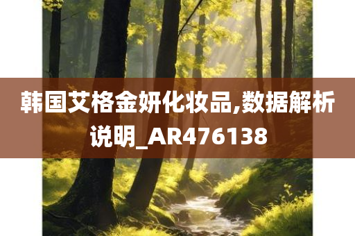 韩国艾格金妍化妆品,数据解析说明_AR476138