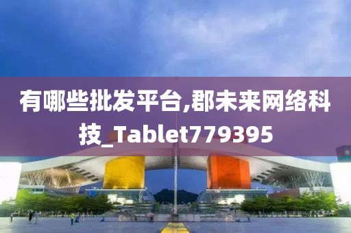 有哪些批发平台,郡未来网络科技_Tablet779395