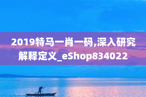 2019特马一肖一码,深入研究解释定义_eShop834022