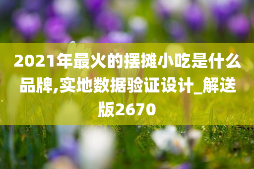 2021年最火的摆摊小吃是什么品牌,实地数据验证设计_解送版2670