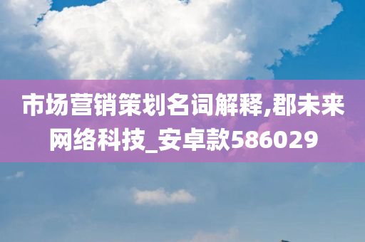 市场营销策划名词解释,郡未来网络科技_安卓款586029