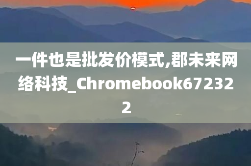 一件也是批发价模式,郡未来网络科技_Chromebook672322