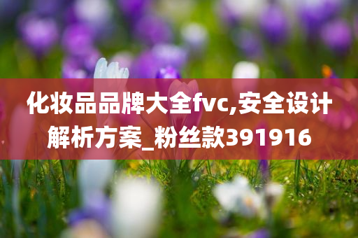 化妆品品牌大全fvc,安全设计解析方案_粉丝款391916