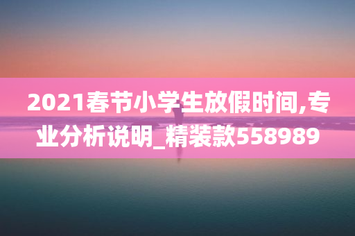 2021春节小学生放假时间,专业分析说明_精装款558989