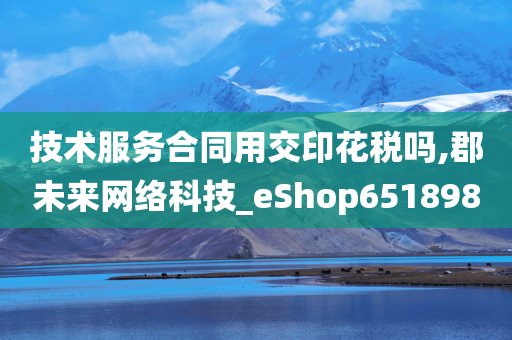 技术服务合同用交印花税吗,郡未来网络科技_eShop651898