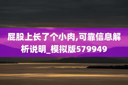 屁股上长了个小肉,可靠信息解析说明_模拟版579949