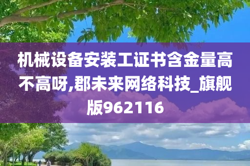 机械设备安装工证书含金量高不高呀,郡未来网络科技_旗舰版962116