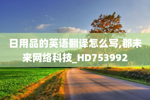 日用品的英语翻译怎么写,郡未来网络科技_HD753992