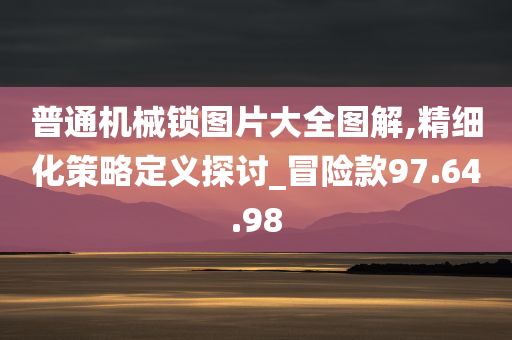 普通机械锁图片大全图解,精细化策略定义探讨_冒险款97.64.98