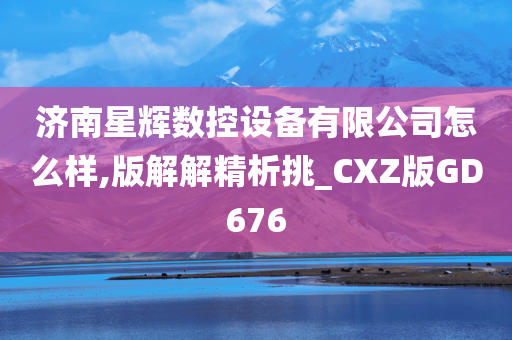 济南星辉数控设备有限公司怎么样,版解解精析挑_CXZ版GD676