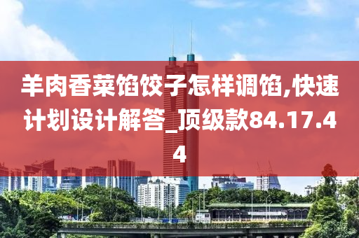 羊肉香菜馅饺子怎样调馅,快速计划设计解答_顶级款84.17.44