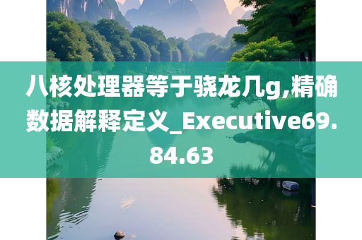 八核处理器等于骁龙几g,精确数据解释定义_Executive69.84.63