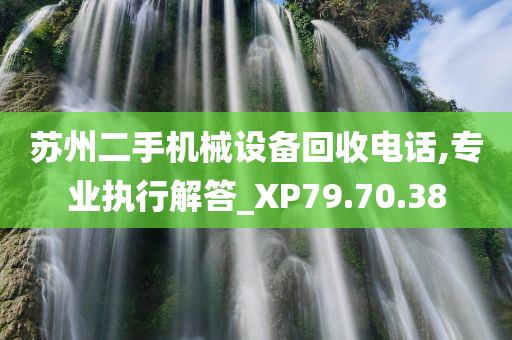 苏州二手机械设备回收电话,专业执行解答_XP79.70.38