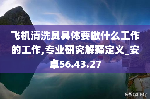 飞机清洗员具体要做什么工作的工作,专业研究解释定义_安卓56.43.27