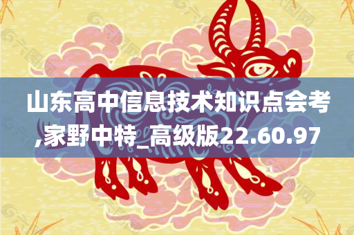 山东高中信息技术知识点会考,家野中特_高级版22.60.97