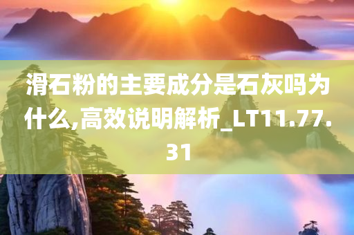 滑石粉的主要成分是石灰吗为什么,高效说明解析_LT11.77.31