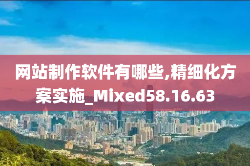 网站制作软件有哪些,精细化方案实施_Mixed58.16.63