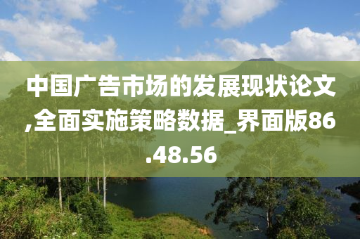 中国广告市场的发展现状论文,全面实施策略数据_界面版86.48.56